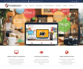 Omwebinfotech.com(Om Webinfotech) Screenshot
