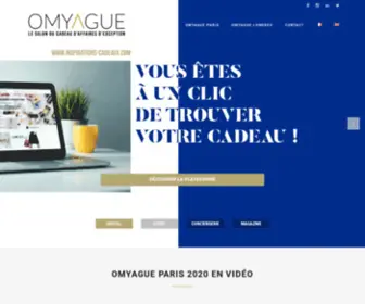 Omyague.com(Salon professionnel dédié aux cadeaux d'affaires d'exception) Screenshot