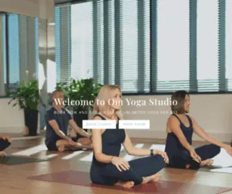 Omyogastudio.co.nz(Om Yoga Studio) Screenshot