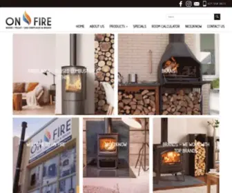 ON-Fire.co.za(Professional Fireplace Suppliers & Installation Company) Screenshot