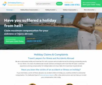 ON-Holiday-Claims.co.uk(Holiday Illness Claims) Screenshot