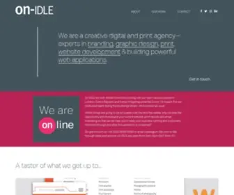 ON-Idle.com(Websites, Graphic Design & Content Management in London) Screenshot