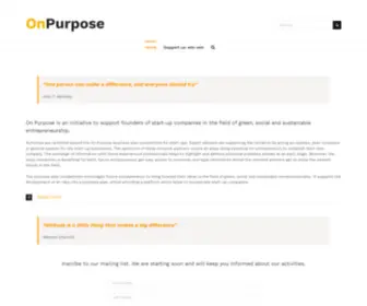 ON-Purpose.site(On Purpose) Screenshot