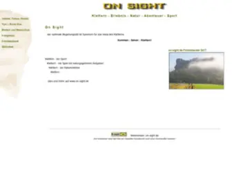 ON-Sight.de(Erlebnis, Natur, Abenteuer, Sport) Screenshot