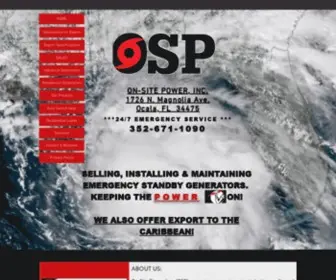 ON-Sitepower.com(On-site Power Inc) Screenshot