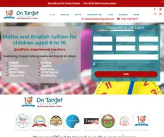 ON-Targettuitionlisburn.co.uk(On Target Tuition) Screenshot