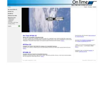 ON-Time.com(Embedded RTOS for x86 Embedded Systems) Screenshot