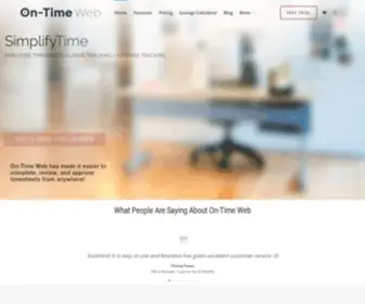 ON-Timeweb.com(Employee Web Timesheet & Leave Tracking Software) Screenshot