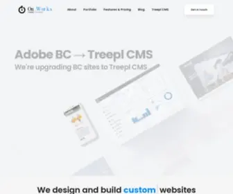 ON.co.nz(Website Design & Treepl CMS Partner) Screenshot