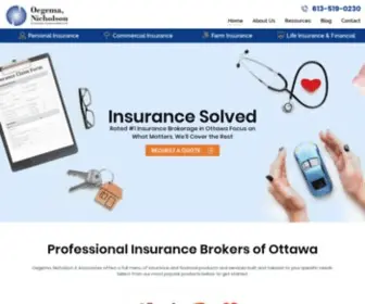 Ona.ca(Professional Insurance Broker Ottawa) Screenshot