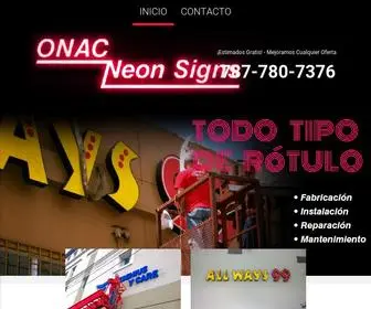 Onacneonsigns.com(Puerto Rico (PR)) Screenshot