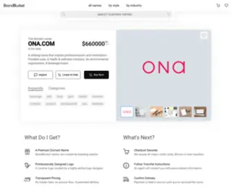 Ona.com(Purchase today. Starter logo inc) Screenshot