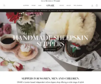 Onaie.com(Sheepskin Slippers and Moccasins) Screenshot