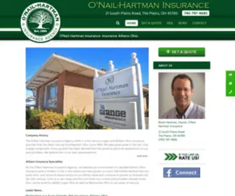 Onailhartman.com(Athens Ohio Insurance) Screenshot