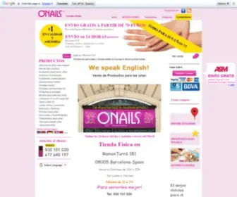 Onails.com(Productos para uñas) Screenshot