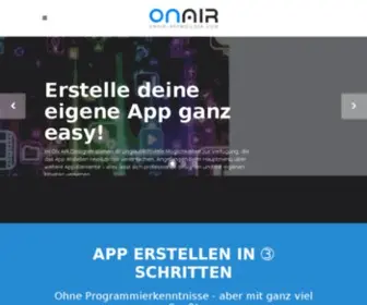 Onair-Appbuilder.com(Eigene Apps erstellen in nur 3 Schritten) Screenshot