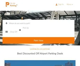 Onairparking.com(Find your local airport and reserve the cheapest airport parking through On Air Parking) Screenshot