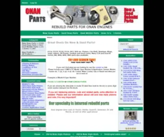 Onanparts.com(Onan) Screenshot