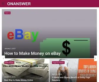 Onanswer.com(Put a Question Get Answers) Screenshot