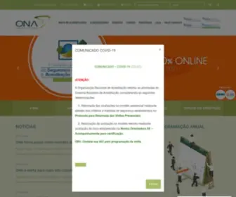 Ona.org.br(Organização Nacional de Acreditação) Screenshot