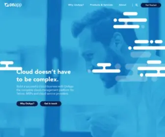 Onapp.com(The complete cloud management platform for service providers) Screenshot