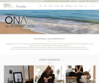 Onaquiropractica.com(ONA QUIROPRÁCTICA Barcelona Tratamiento y cuidado de lesiones de la columna vertebral y sistema nervioso) Screenshot