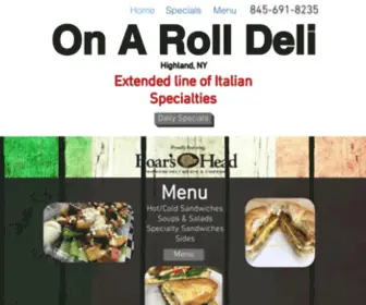 Onaroll-Deli.com(Italian Deli) Screenshot