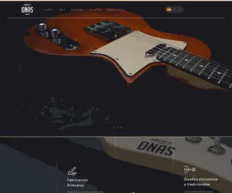 Onasguitars.com(Guitarras Electricas Madera Patagonia Argentina) Screenshot