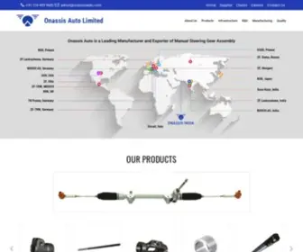 Onassisauto.com(Onassis Auto is a leading Manufacturer and Exporter of Manual Steering Gear Assembly) Screenshot