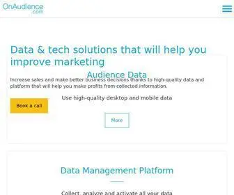 Onaudience.com(Global Data Provider) Screenshot