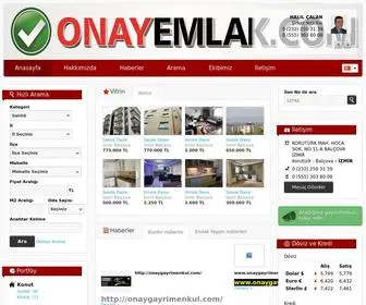 Onayemlak.com(ONAY EMLAK) Screenshot