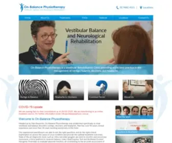 Onbalancephysio.com.au(Vestibular Physiotherapy Treatment Sydney) Screenshot