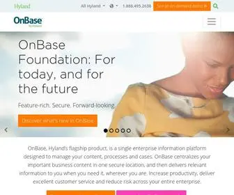 Onbase.com(Enterprise Information Platform) Screenshot