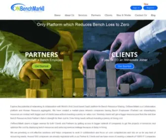 Onbenchmark.com(Zero Commission Freelancer & Bench employees Sharing for Just) Screenshot