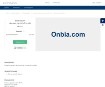 Onbia.com(Contact us for details) Screenshot