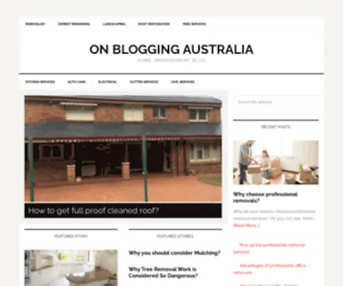 Onblogging.com.au(Home Improvement Blog) Screenshot