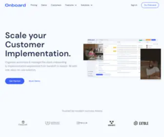 Onboard.io(Customer Onboarding Software for Success Teams) Screenshot