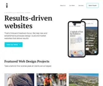 Onboardcreative.com(Results-Driven Jacksonville, FL Web Design Company) Screenshot