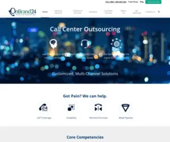 Onbrand24.com(US Call Center Outsourcing) Screenshot