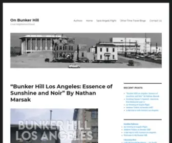 Onbunkerhill.org(A Lost Neighborhood Found) Screenshot