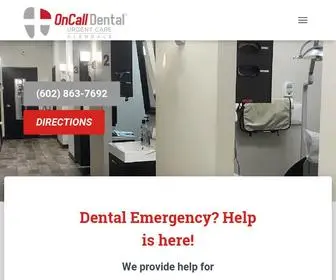 Oncalldentalglendale.com(Emergency Dentist Glendale) Screenshot