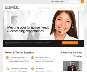 Oncallinterpreters.com(ONCALL Language Services) Screenshot