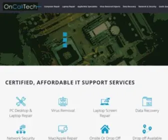 Oncalltech.net(Your local partner for certified IT computer repair) Screenshot