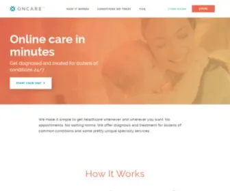 Oncare.org(Urgent Online Diagnosis) Screenshot