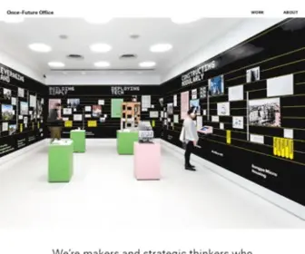 Once-Future.com(A design studio bringing clarity to complex information) Screenshot