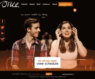 Oncemusical.com(Once the Musical) Screenshot