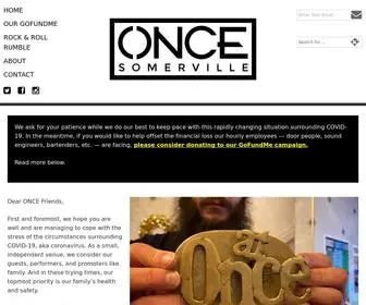 Oncesomerville.com(ONCE somerville) Screenshot