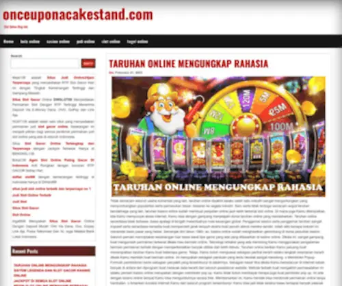 Onceuponacakestand.com(Once upon a Cakestand) Screenshot