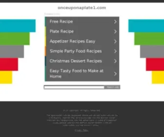 Onceuponaplate1.com(Once Upon a Plate) Screenshot