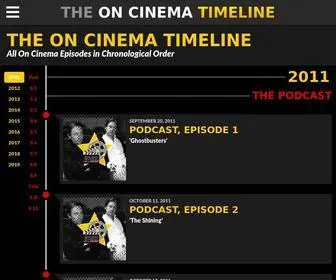 Oncinematimeline.com(The On Cinema Timeline) Screenshot
